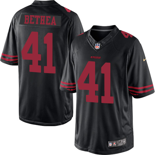 Youth Elite Antoine Bethea Nike Jersey Black Alternate - #41 NFL San Francisco 49ers